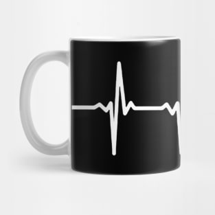 Basketball Heartbeat Gift T-shirt For Men Women Kids Mug